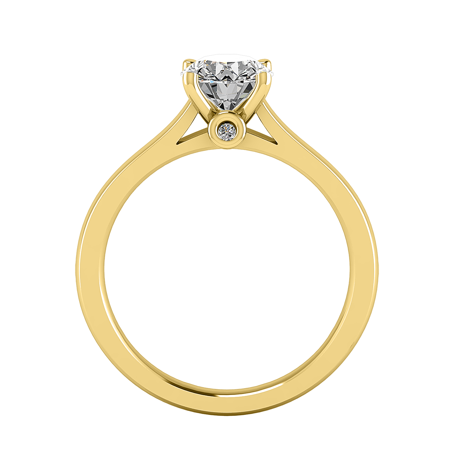 Rose Solitaire Engagement Ring